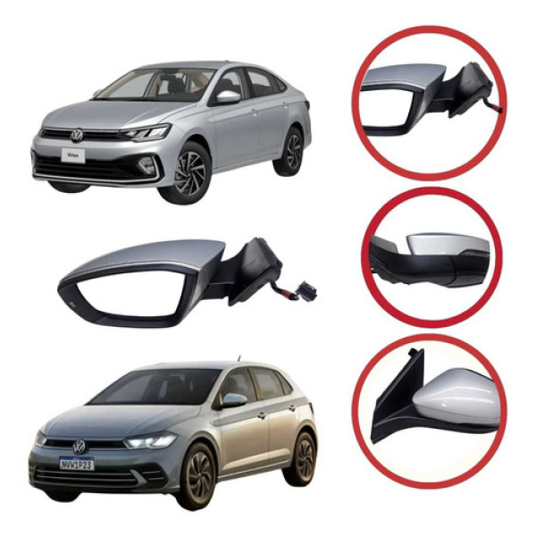 *retrovisor Direito Vw Polo E Virtus Original 2021 A 2024