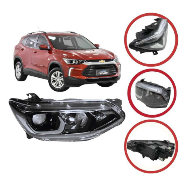 *farol Direito Chevrolet Tracker 2020 A 2024 Sem Led
