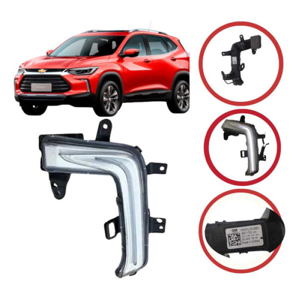 *farol Esquerdo Diurno Chevrolet Tracker Branco 2021 A 2024