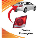 *lanterna Direita Tampa Chevrolet Cruze 2012 A 2015 Direito/passageiro Vermelho