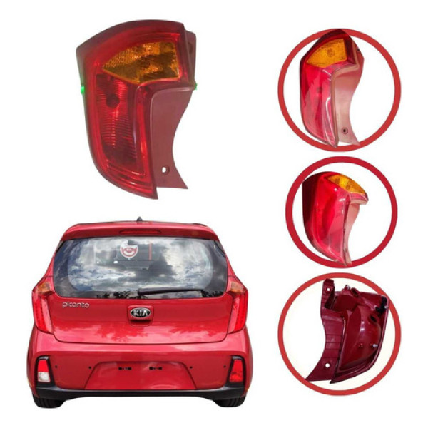 *lanterna Esquerda Picanto Laranja 2011 A 2016