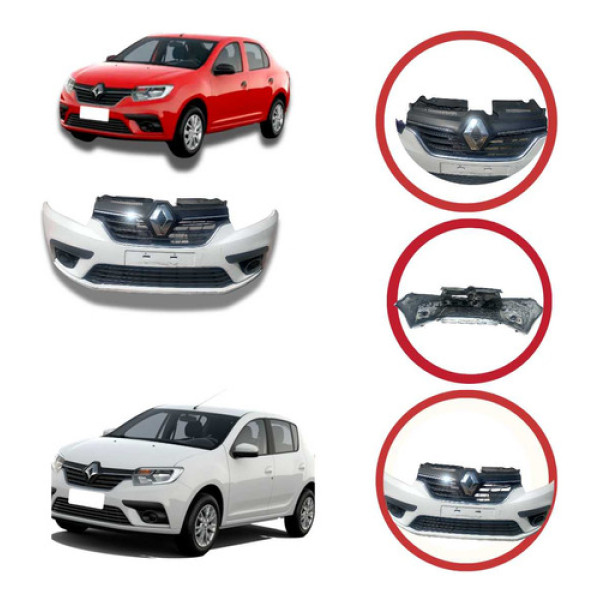 *para-choque Dianteiro Renault Sandero Logan 2020 2025 