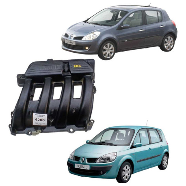Coletor Admissão Renault Scenic Clio 2004/2008 8200100872