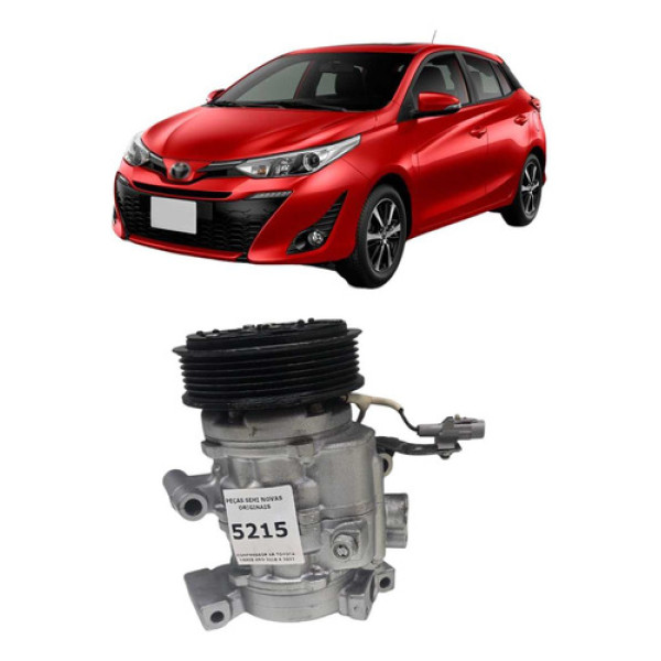 *compressor Ar Toyota Yaris 1.3 1.5  Ano 2018 A 2022