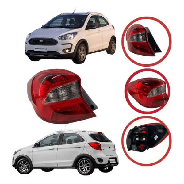 *lanterna Esquerdo Ford Ka 2019 A 2021 Fumê