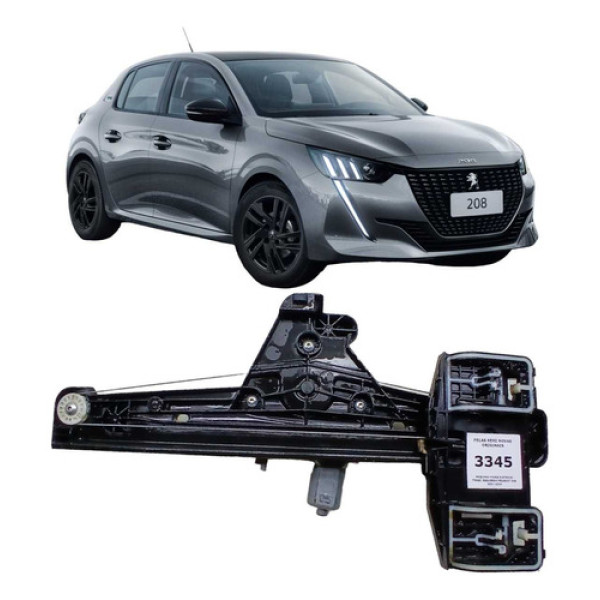 Máquina Vidro Elétrico Traseiro Esquerdo Peugeot 208 21 A 24