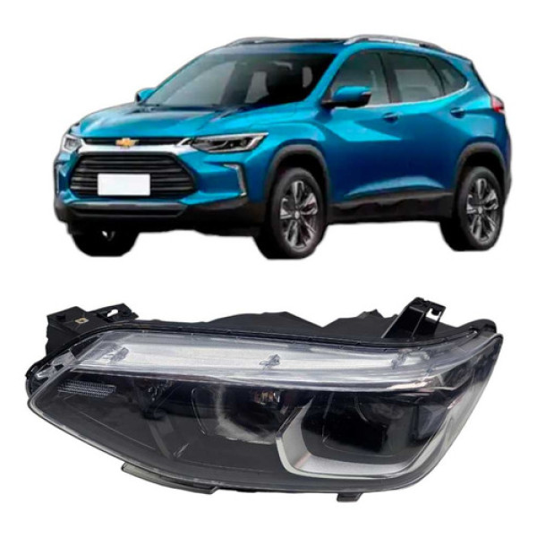 Farol Esquerdo Gm Tracker Ano 2020 A 2024 Sem Led