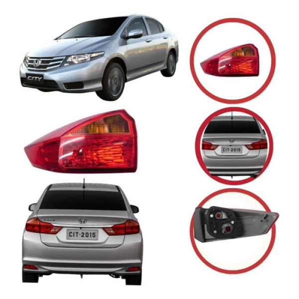 *lanterna Esquerda Honda City Ano 2015 A 2017 Original 