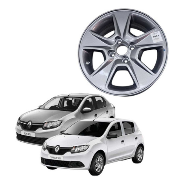 *roda Aro 15 Renault Sandero/logan 4x100 Ano 2014/2020