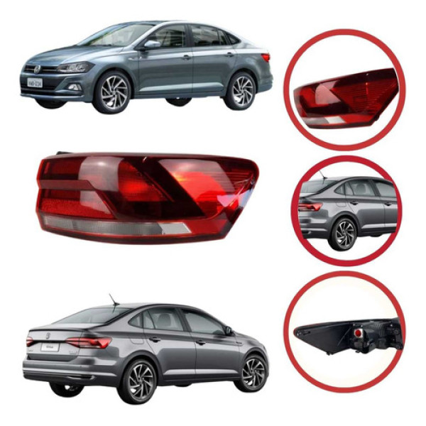 *lanterna Traseira Direita Volkswagen Virtus 17/21 Original 