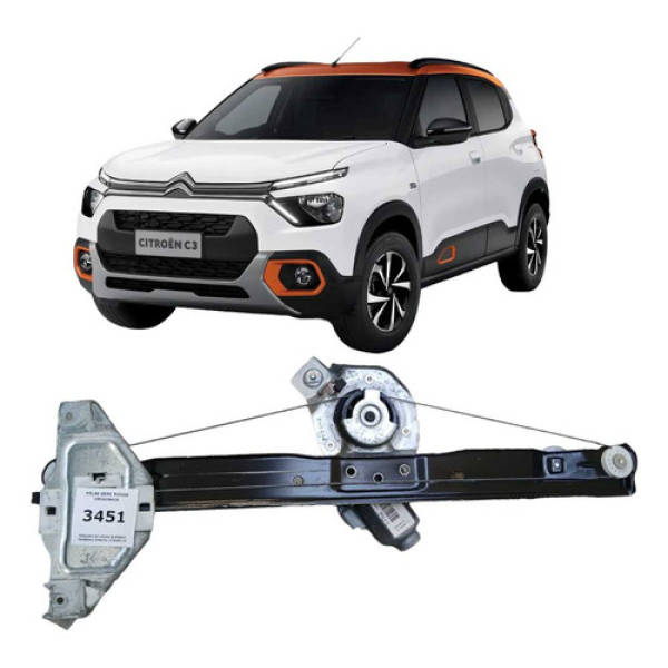 Máquina Vidro Elétrico Traseiro Direito Citroen C3 2023 2024