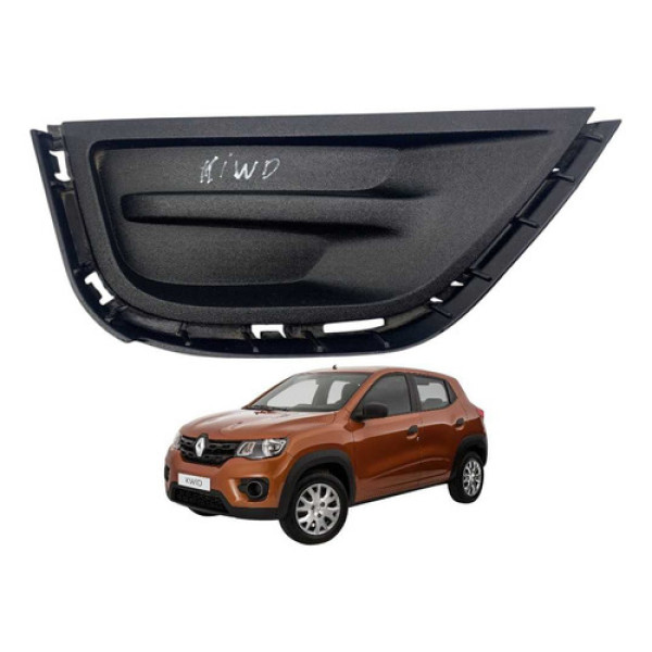 Moldura Farol Milha Renault Kwid 2020 2024 Preto