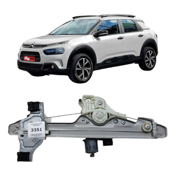 Máquina Vidro Elétrico Traseiro Direita C4 Cactus 2018
