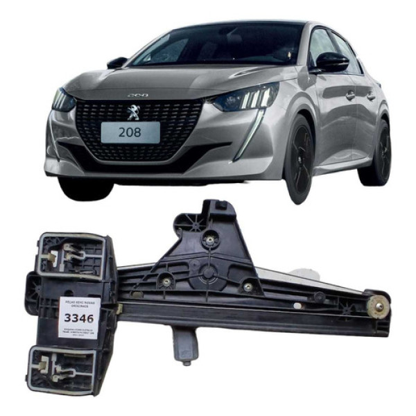 Máquina Vidro Elétrico Traseiro Direito Peugeot 208 21 A 24