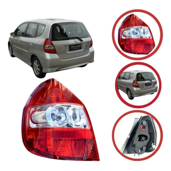 *lanterna Esquerda Honda Fit 2004 A 2008