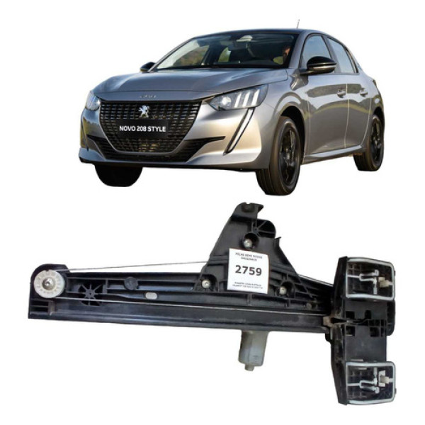 Maquina Vidro Elétrico Traseira Esquerda Peugeot 208 21/24