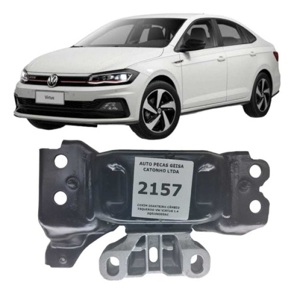 Coxim Calço Dianteiro Câmbio Esquerdo Vw Virtus 1.4 2q019955