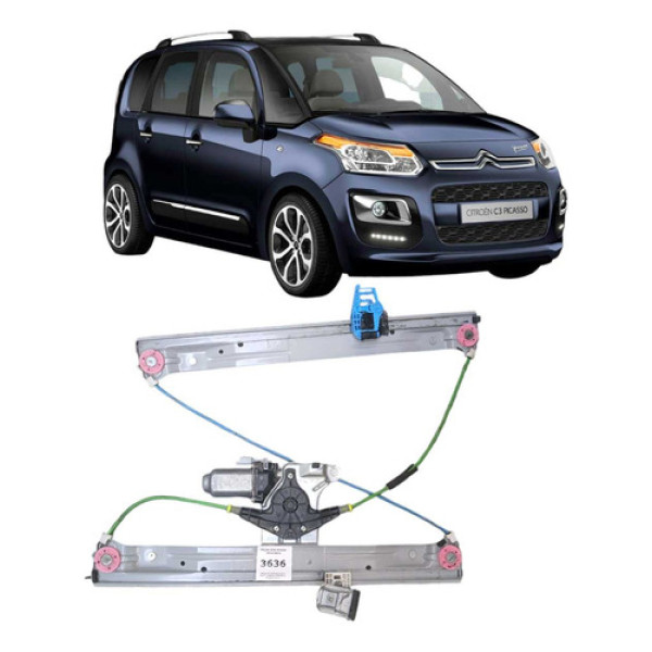 *máquina Vidro Elétrico Dianteiro Direito C3 Picasso 2013