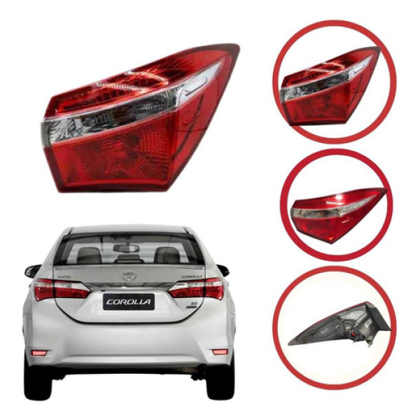 *lanterna Direita Sem Led Toyota Corolla 2015 A 2017