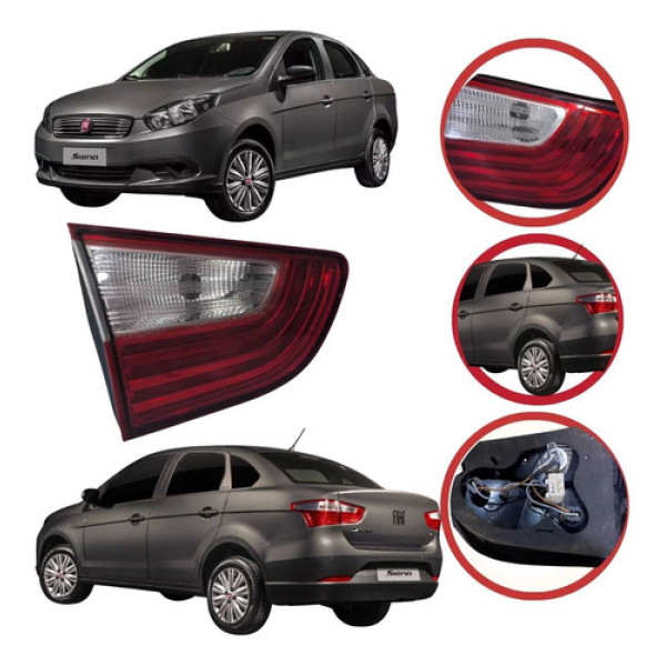 *lanterna Esquerda Da Tampa Traseira Fiat Grand Siena 12/21