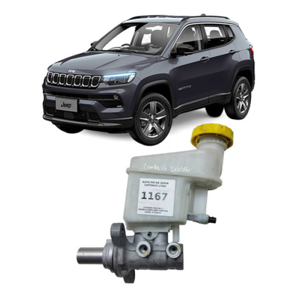 Cilindro Mestre C/ Reservatório Jeep Compass Diesel N 829236 Branco