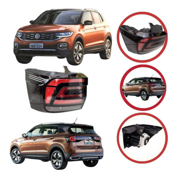 *lanterna Esquerda Volkswagen T-cross 2020 A 2022