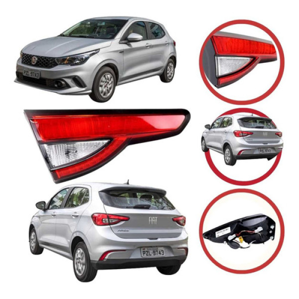 *lanterna Esquerda Fiat Argo Ano 2017 A 2021 Esquerdo/motorista Vermelho