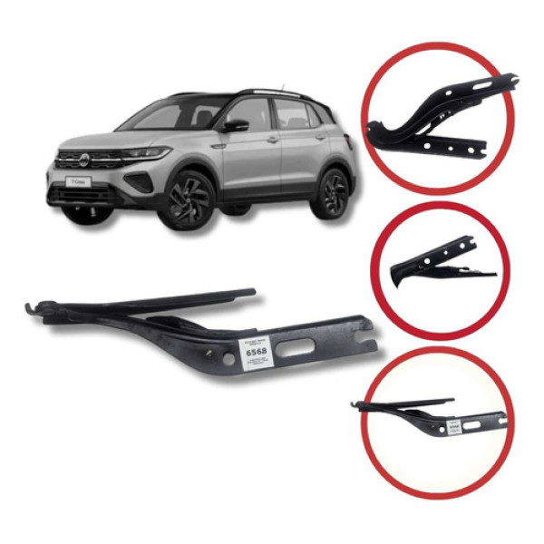 Dobradiça Braço Capô Esquerdo Vw T-cross  2020 A 2024