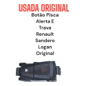 *botão Pisca Alerta E Trava Renault Sandero Logan Original