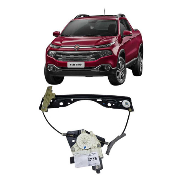 *maquina Vidro Traseiro Direito Fiat Toro 2017 A 2021 