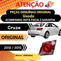 *lanterna Direita Tampa Chevrolet Cruze 2012 A 2015 Direito/passageiro Vermelho